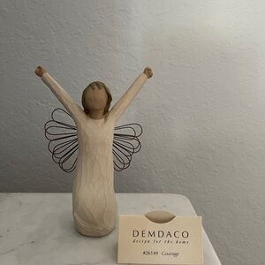 DEMDACO Courage Angel Figurine - Cream and Brown